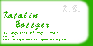 katalin bottger business card